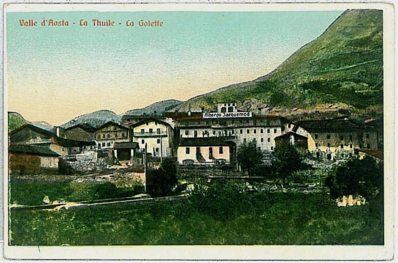 AOSTA province vintage postcard - La Thuile: la galette -