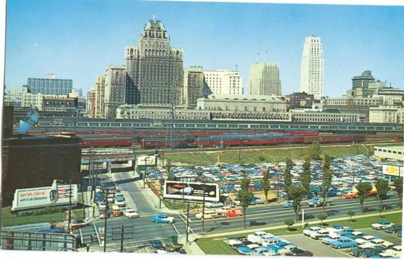 Canada, Panoramic view, Toronto, Ontario, overlooking the Union Station