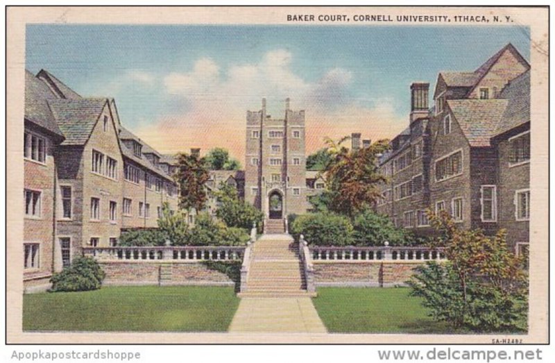 New York Ithaca Baker Court Cornell Unviersity 1936