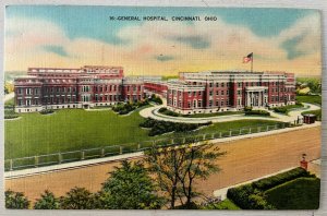 Vintage Postcard 1943 General Hospital Cincinnati Ohio (OH)