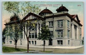 Postcard OK Oklahoma City First Presbyterian Church 1912 N8