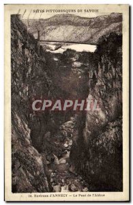 Old Postcard Surroundings Annecy Bridge of the abyss