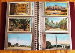 180 Vintage Post Cards in Post Card Album #1