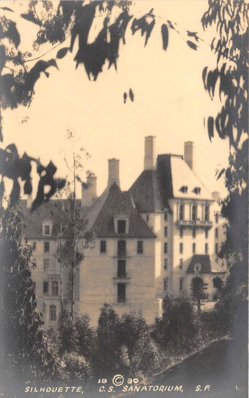 E9/ San Francisco California Ca 2 Postcards Real Photo RPPC State Sanatorium