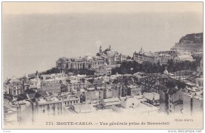 Vue Generale Prise De Beausoleil, MONTE-CARLO, Monaco, 1900-1910s