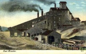 Coal breaker Mine, Mining, Unused very light creases left bottom corner tip v...