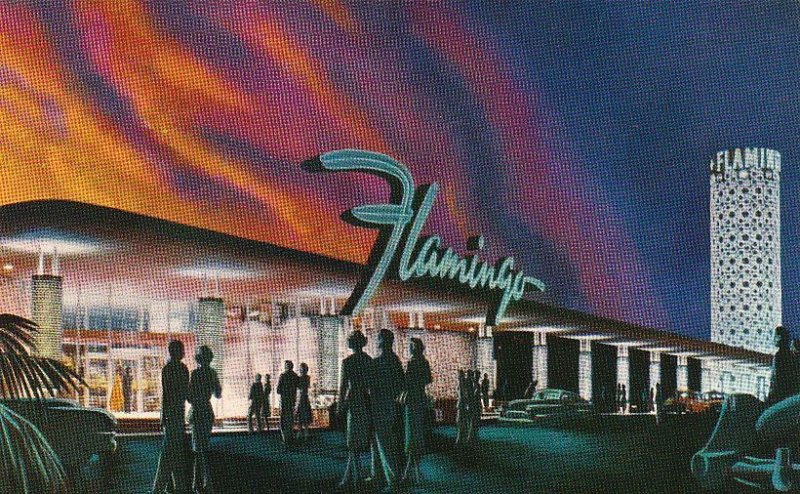 Postcard Showtime Flamingo Hotel Las Vegas NV