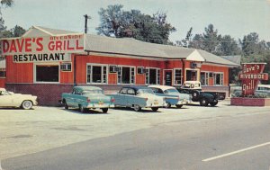 Ulmers, South Carolina DAVE'S RIVERSIDE GRILL Roadside Diner Vintage 1950s Cars