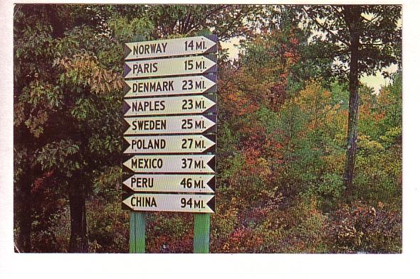 Comic Sign Post, Maine, Photo Lyman Owen