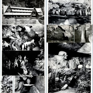 x10 LOT 1940s-50s Oregon Caves RPPC Cavern Inside Feature Real Photo Sawyer A175