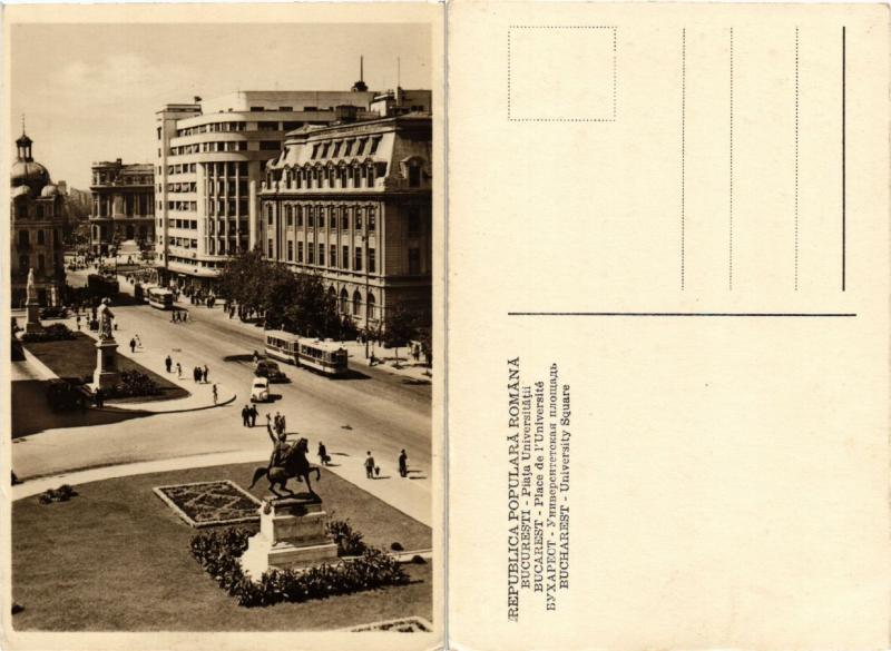 CPA AK BUCURESTI Piata Universitatii ROMANIA (504433)