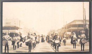 St Petersburg Florida Sangers Circus Parade Drumming Real Photo Non-PC AA71299