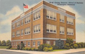 Wilmington Delaware Goldey Beacom  School of Business Vintage Postcard AA59410