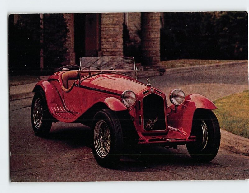 Postcard 1932 Alfa Romeo Speedster, The Craven Foundation, Toronto, Canada