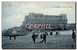 Old Postcard Biarritz Hotel palace