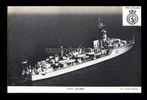 na7240 - Royal Navy Warship - HMS Jutland, D62 - postcard