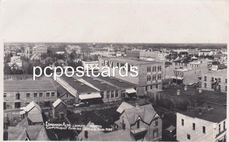 Real Photo Postcard Looking North -  Edmonton Alberta - Empire Series 7024