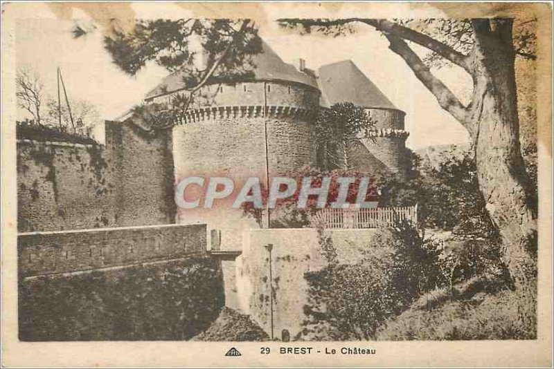 Old Postcard Brest Le Chateau