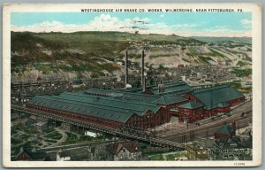 WILMERDING NEAR PITTSBURGH PA WESTINGHOUSE AIR BRAKES CO WORKS ANTIQUE POSTCARD