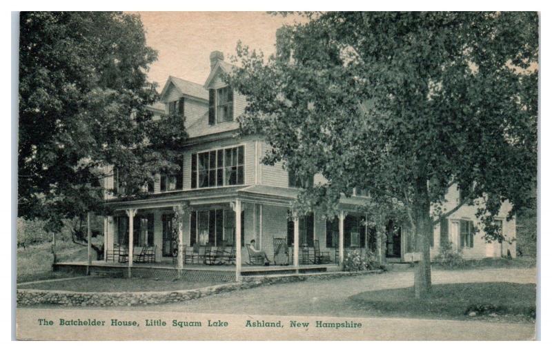 Early 1900s Batchelder House, Little Squam Lake, Ashland, NH Postcard