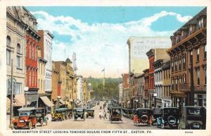 Easton Pennsylvania Northampton Street Scene Antique Postcard K54925