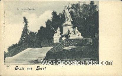 St Jacob Denkmal Gruss aus Basel Swizerland Unused 