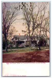 c1920's Rest Cottage Home Of Frances Willard House Evanston Illinois IL Postcard