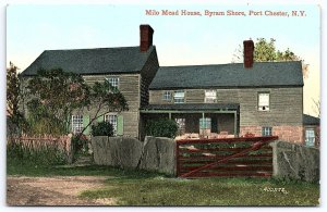 Milo Mead House Byram Shore Port Chester New York NY Landmark Building Postcard