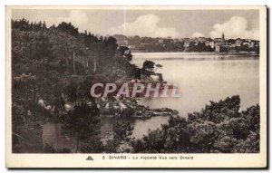 Old Postcard Dinard La Vicomte View Towards Dinard