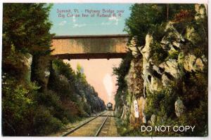 Covered Bridge over Big Cut, Rutland RR
