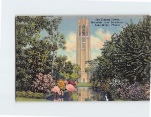 Postcard The Singing Tower, Mountain Lake Scenery, Lake Wales, Florida