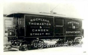 Real Photo, Freight 13, Rockland, Thomaston - Maine ME  