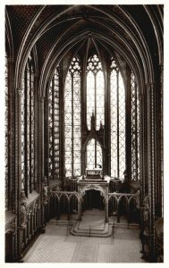 Paris France, La Sainte Chapelle Gothic Royal Chapel, Vintage Postcard