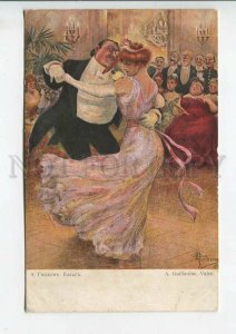 444124 GUILLAUME Valse Waltz Lovers ART NOUVEAU Vintage RICHARD postcard RUSSIA