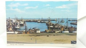 Vintage Postcard Fishing Fleet Lowestoft Posted 1981