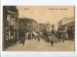 258029 ROMANIA GALATI Costache Negri Market Square Vintage PC