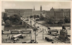 Sweden Stockholm Kungl Slottet och Riksdagshuset RPPC 06.53