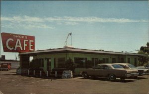 Wickenburg AZ Shops Caf‚ Restaurant Roadside Vintage Cars Postcard