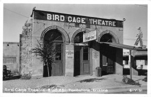 RPPC Tombstone, Arizona BIRD CAGE THEATRE Real Photo c1950s Vintage Postcard
