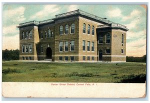 1913 Dexter Street School Exterior Central Falls Rhode Island RI Posted Postcard