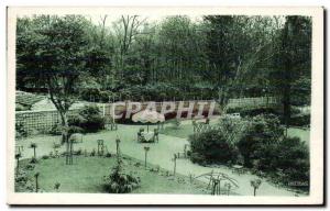 Old Postcard Barbizon Les Pleiades A corner of the park View of the windows o...