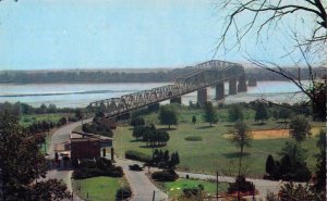 Route 66, Rt 66, Beautiful Chain of Rock Bridge, St Louis Mo, Old Postcard