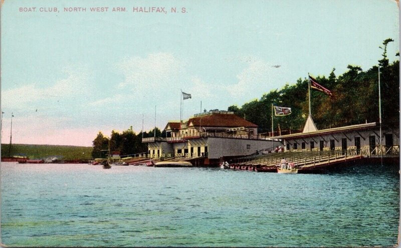 Boat Club North West Arm Halifax NS Nova Scotia c1907 Postcard H40