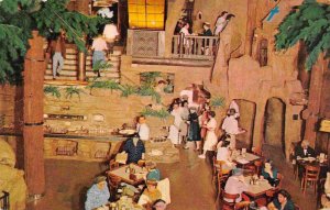 Clifton Brookdale Restaurant Redwood Interior Los Angeles California #2 postcard 