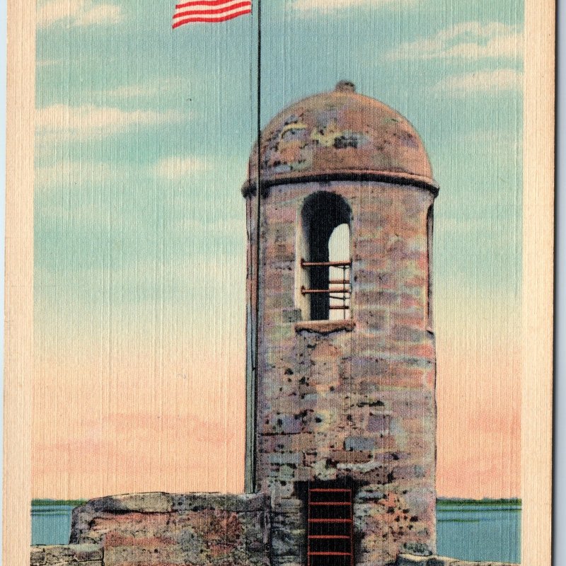 1935 St. Augustine FL Castle San Marcos Starfort Battery Old World Tartaria A221