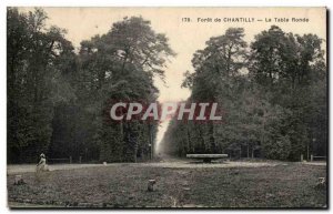 Chantilly forest Old Postcard Table burl
