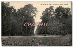 Chantilly forest Old Postcard Table burl