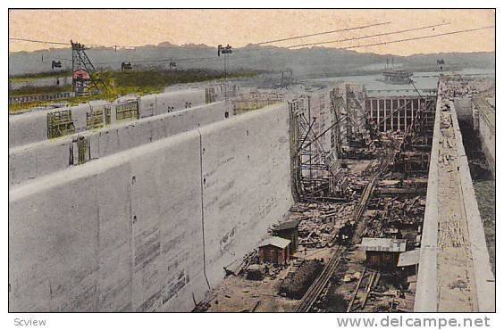 Lower Gatun Lock, Panama, 1900-1910s