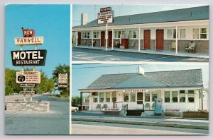 St Thomas PA Lincoln Hwy New Parnell Motel Restaurant Pennsylvania Postcard F42