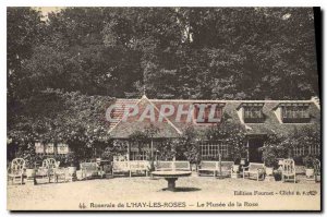 Old Postcard Rose Garden Hay les Roses The Museum of Rose